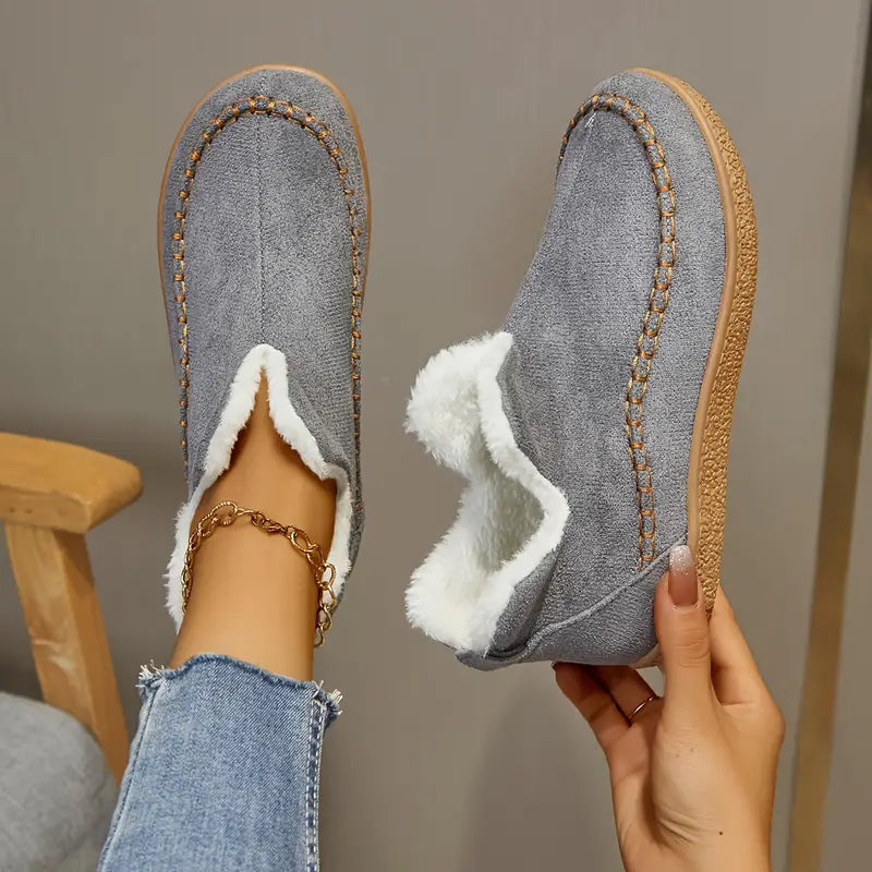 Paula - Zapatillas de mujer estilo casual con forro interior cálido