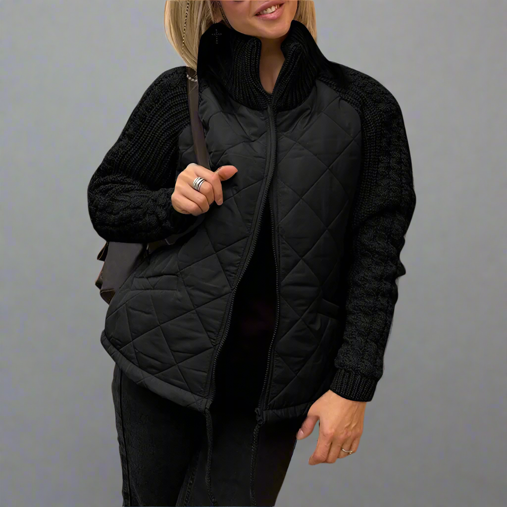Marta - Chaqueta acolchada con mangas de punto mujer