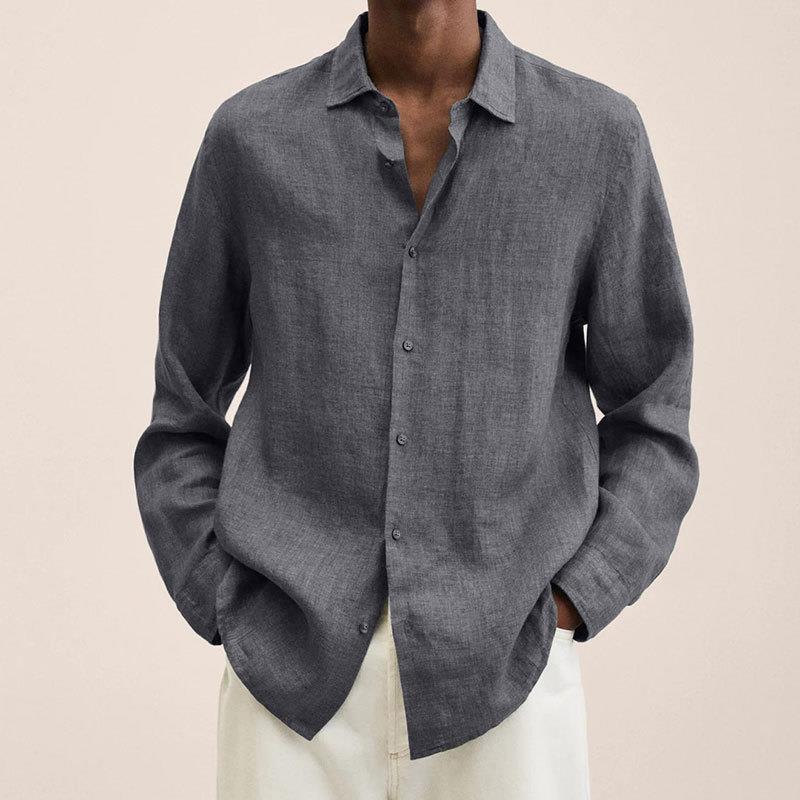 Adrián – Camisa de Lino de Corte Relajado para Hombre