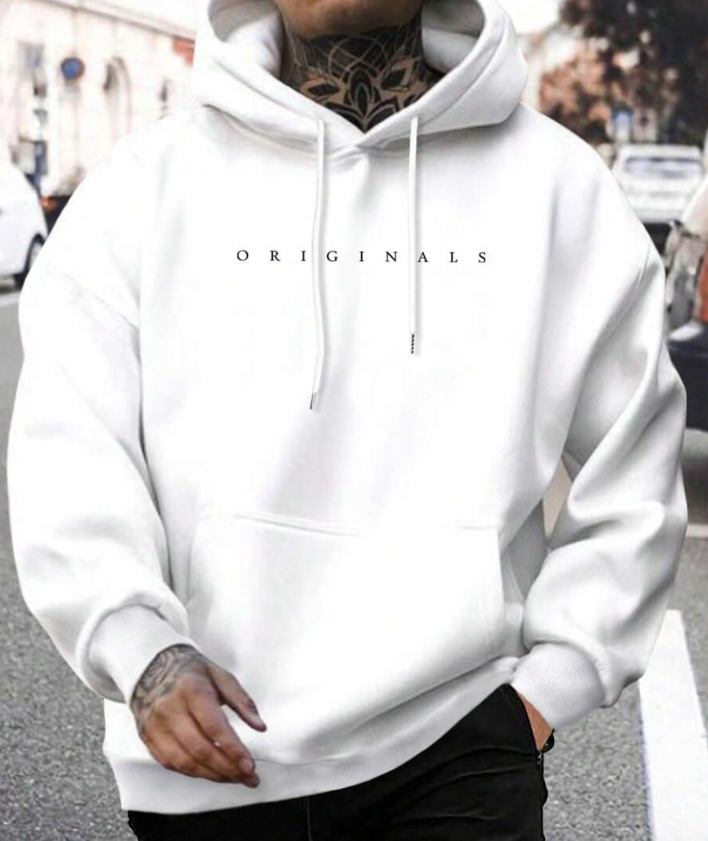 Logan - Sudadera algodón con capucha para hombre moda casual