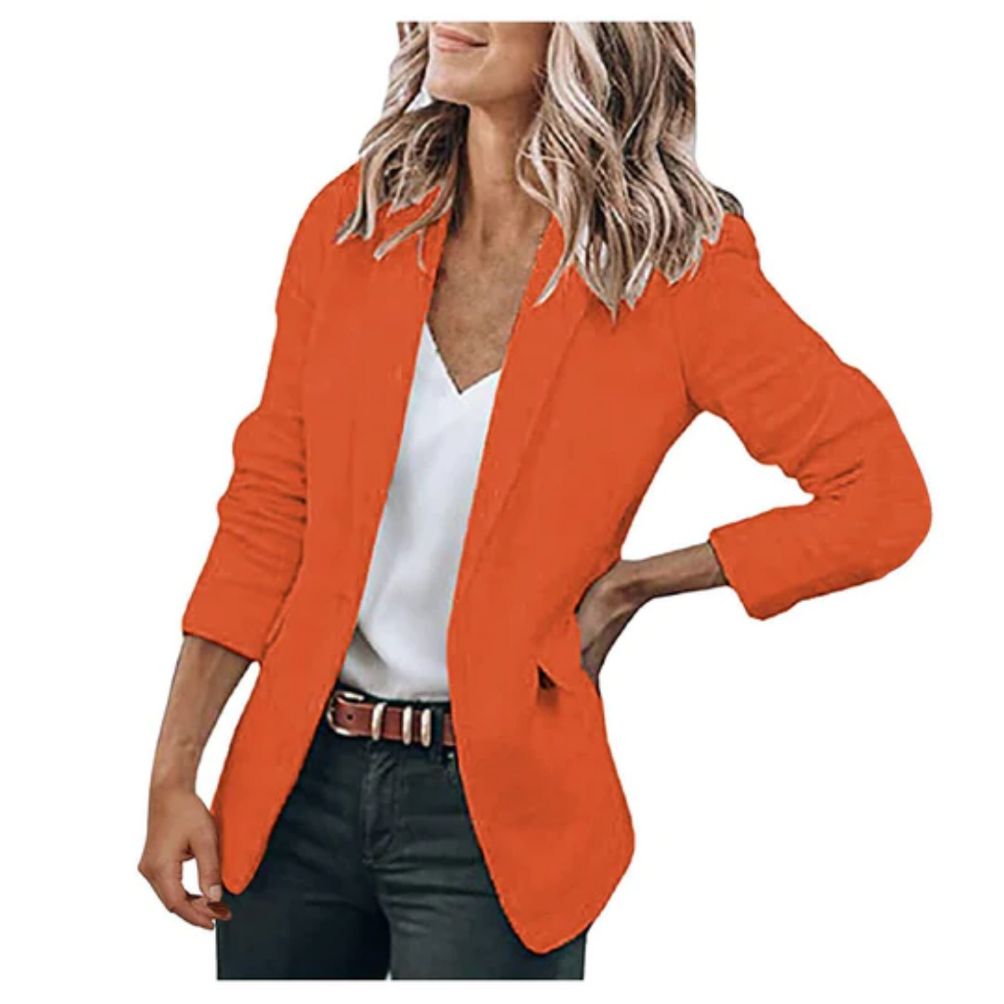 Aurora - Blazer mujer manga larga corte clásico