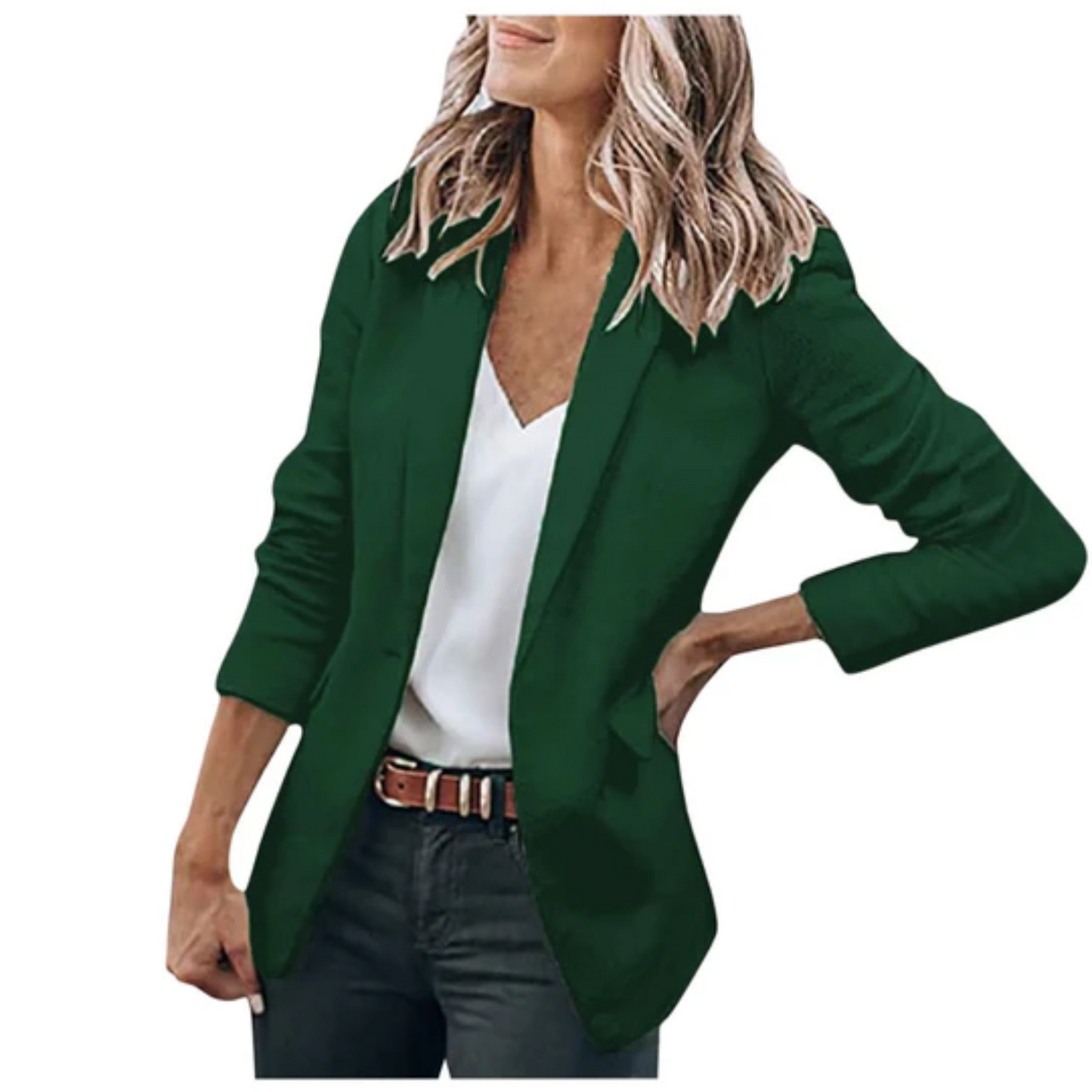 Aurora - Blazer mujer manga larga corte clásico