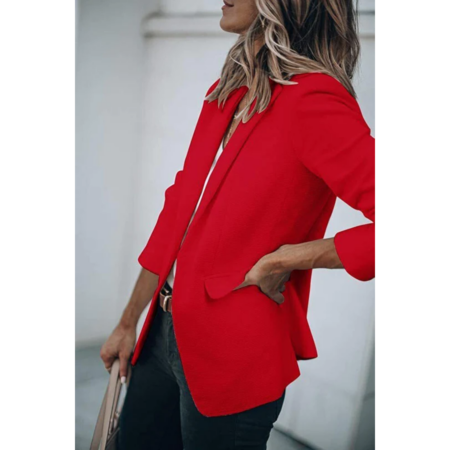 Aurora - Blazer mujer manga larga corte clásico