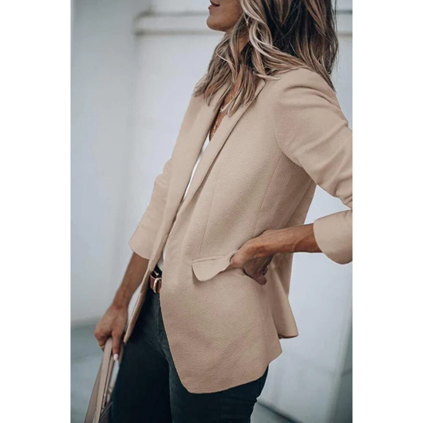 Aurora - Blazer mujer manga larga corte clásico