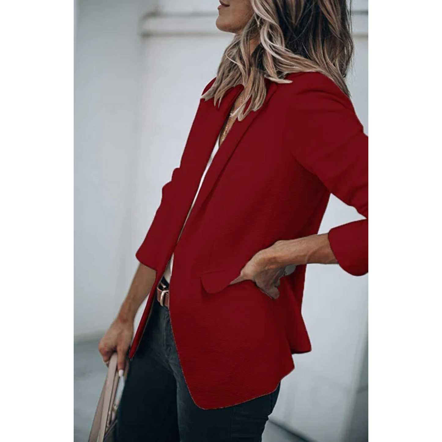 Aurora - Blazer mujer manga larga corte clásico