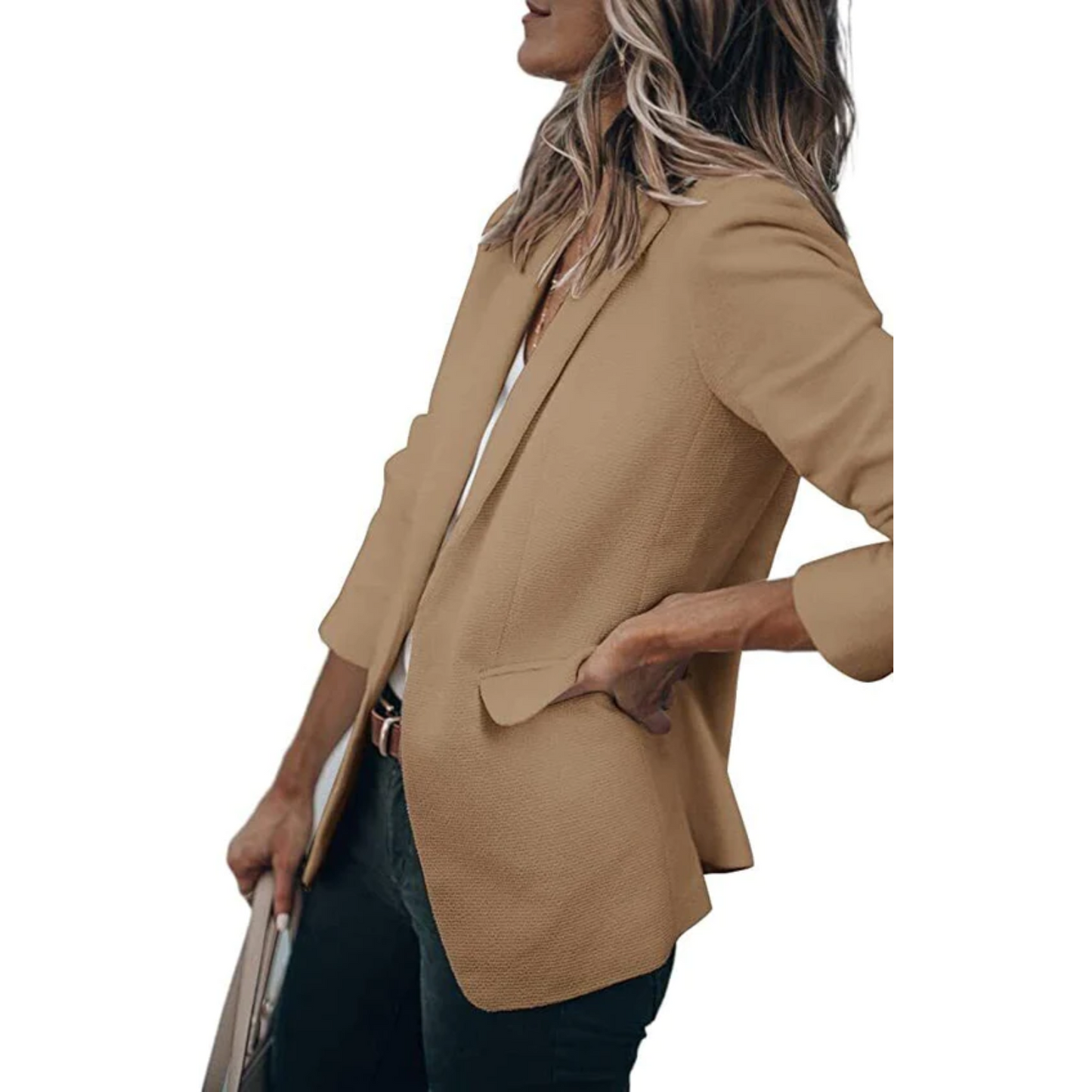 Aurora - Blazer mujer manga larga corte clásico