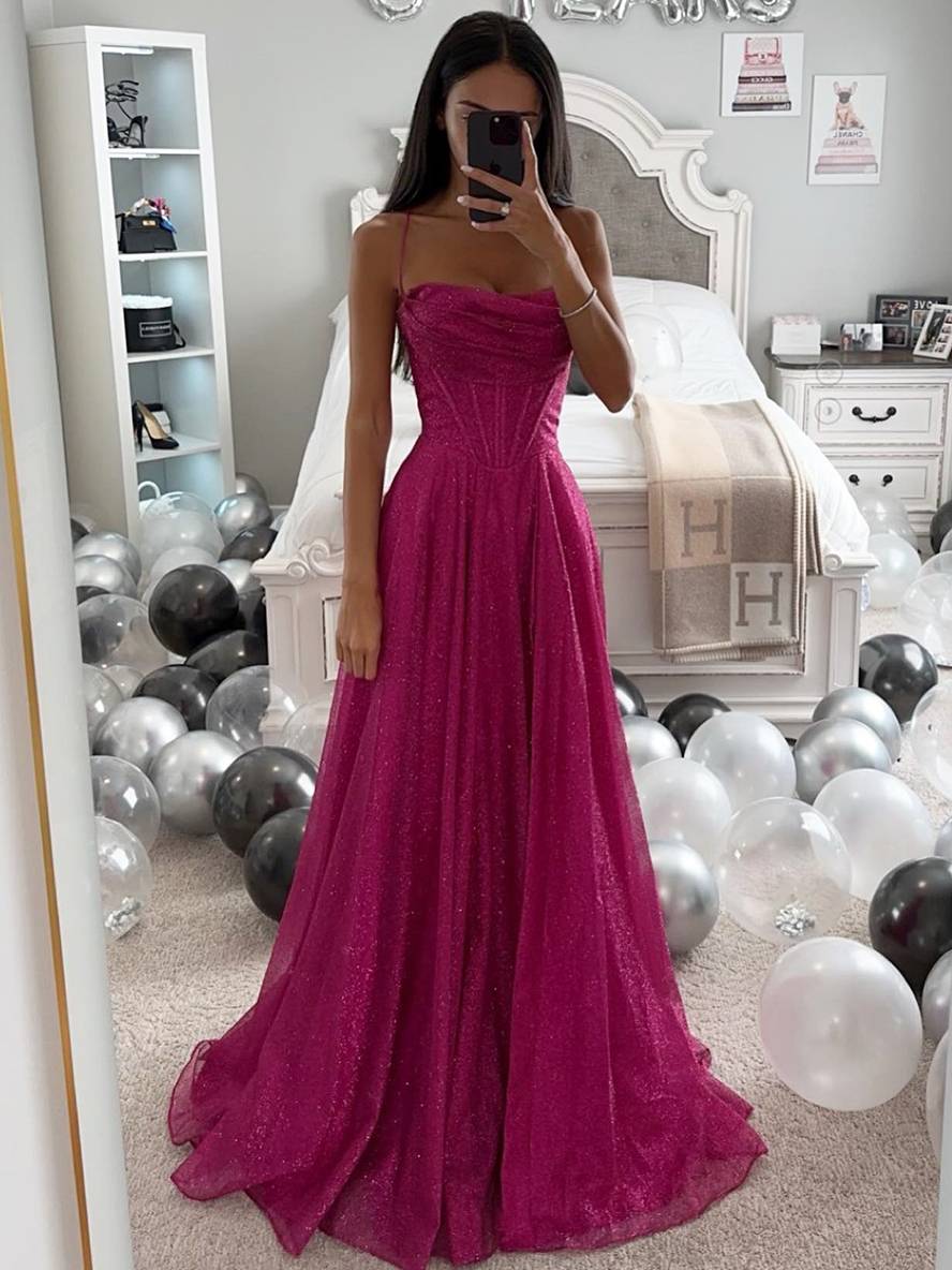 Valeria - Vestido de mujer largo con tirantes finos