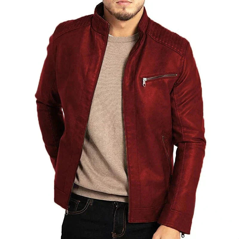 Diego – Cazadora de Cuero Sintético para Hombre