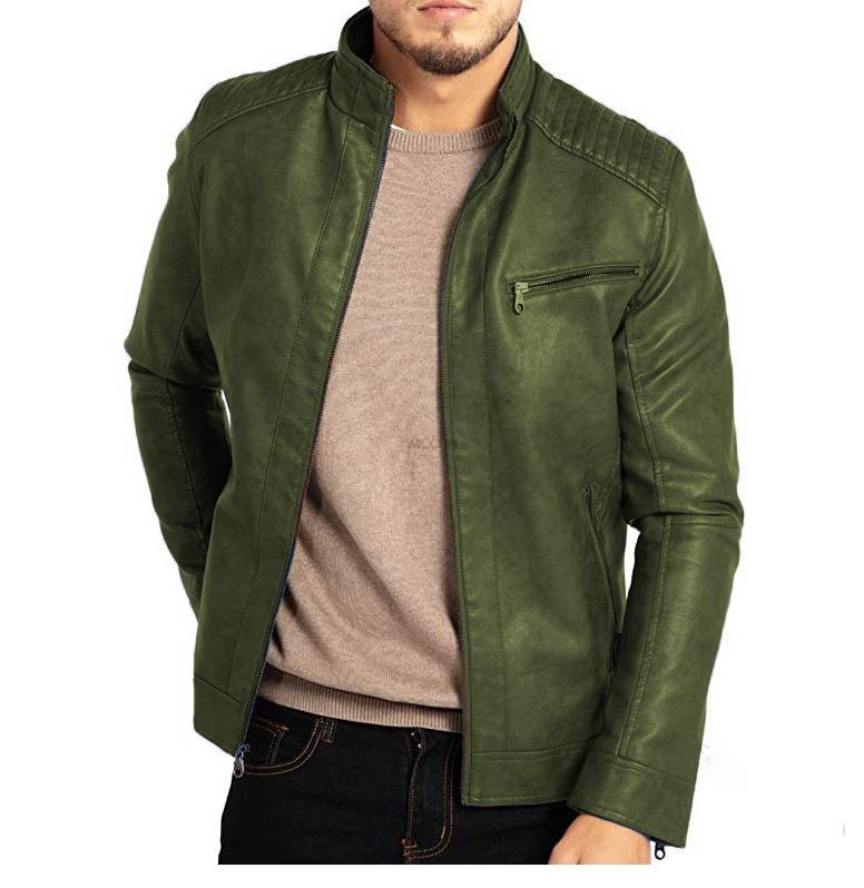 Diego – Cazadora de Cuero Sintético para Hombre