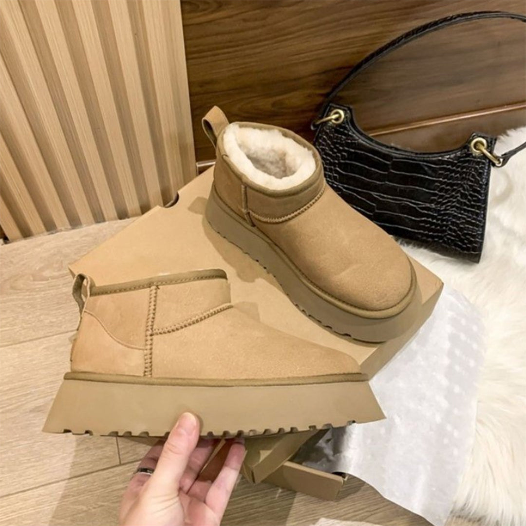 Clara - Botines de mujer con forro de borrego