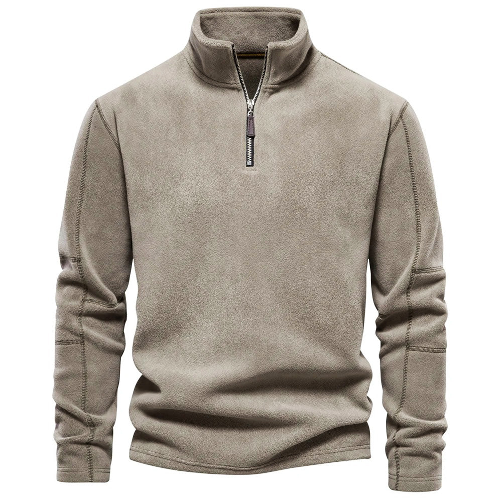 Oliver - Jersey polar con cremallera al cuello hombre