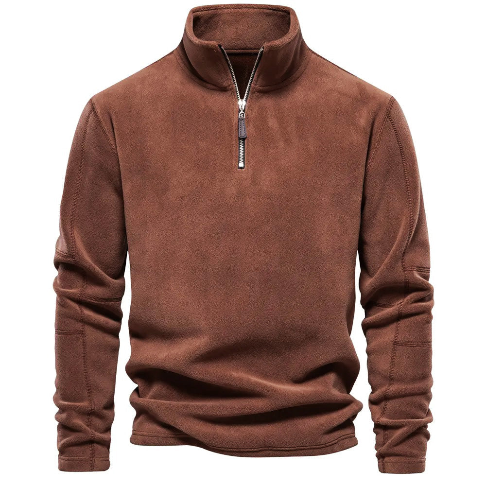 Oliver - Jersey polar con cremallera al cuello hombre