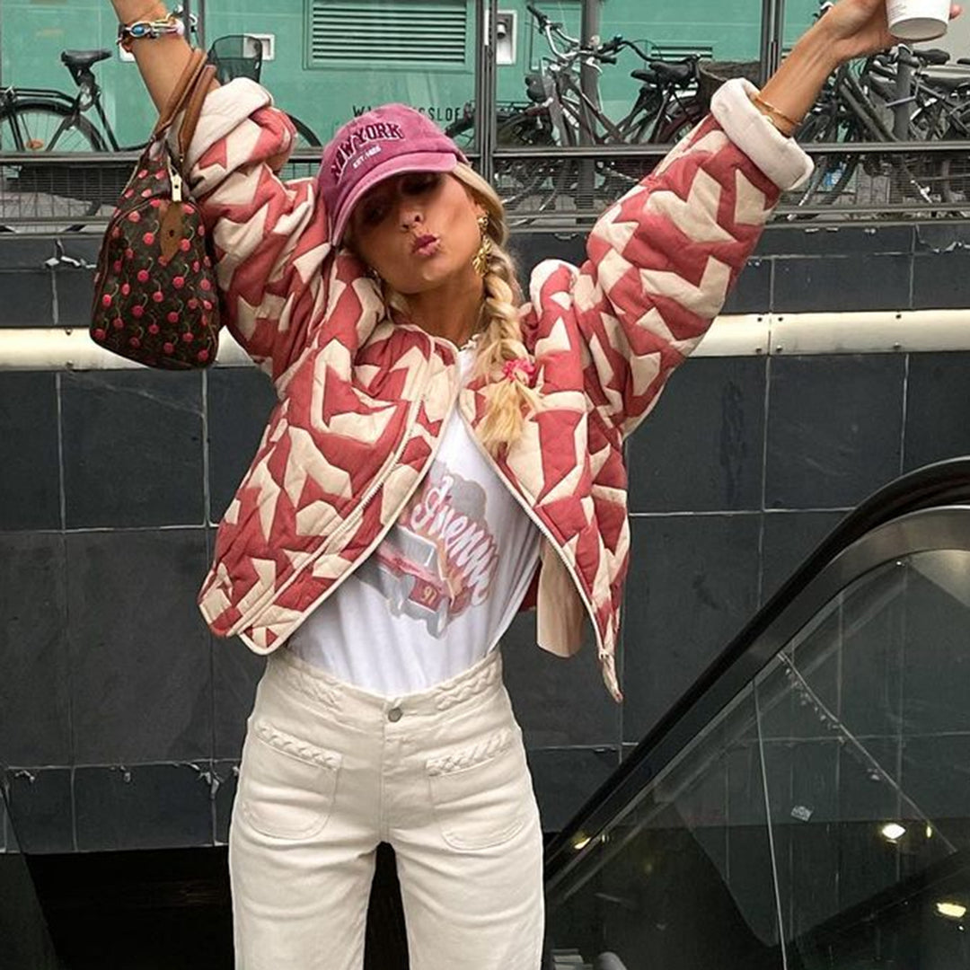 Amelia – Chaqueta ligera con estampado floral