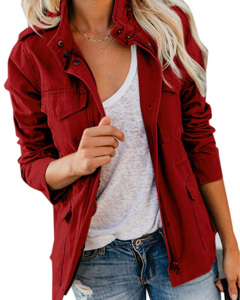 Aitana – Chaqueta Femenina de Estilo Militar Urbano