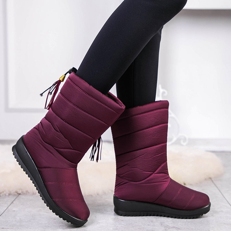 Elena – Botas acolchadas impermeables para mujer