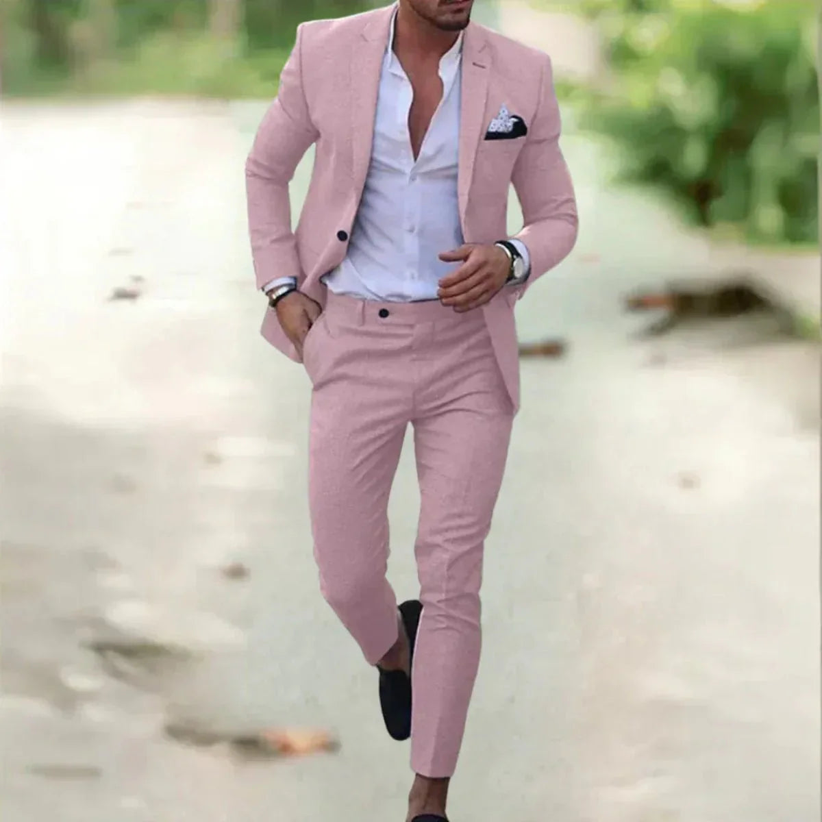 Adrián – Traje slim fit con americana estructurada para hombre