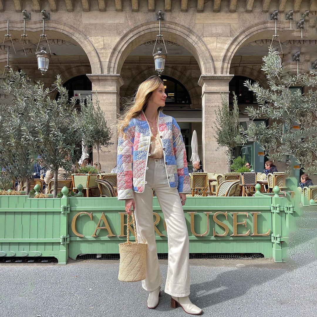 Amelia – Chaqueta ligera con estampado floral