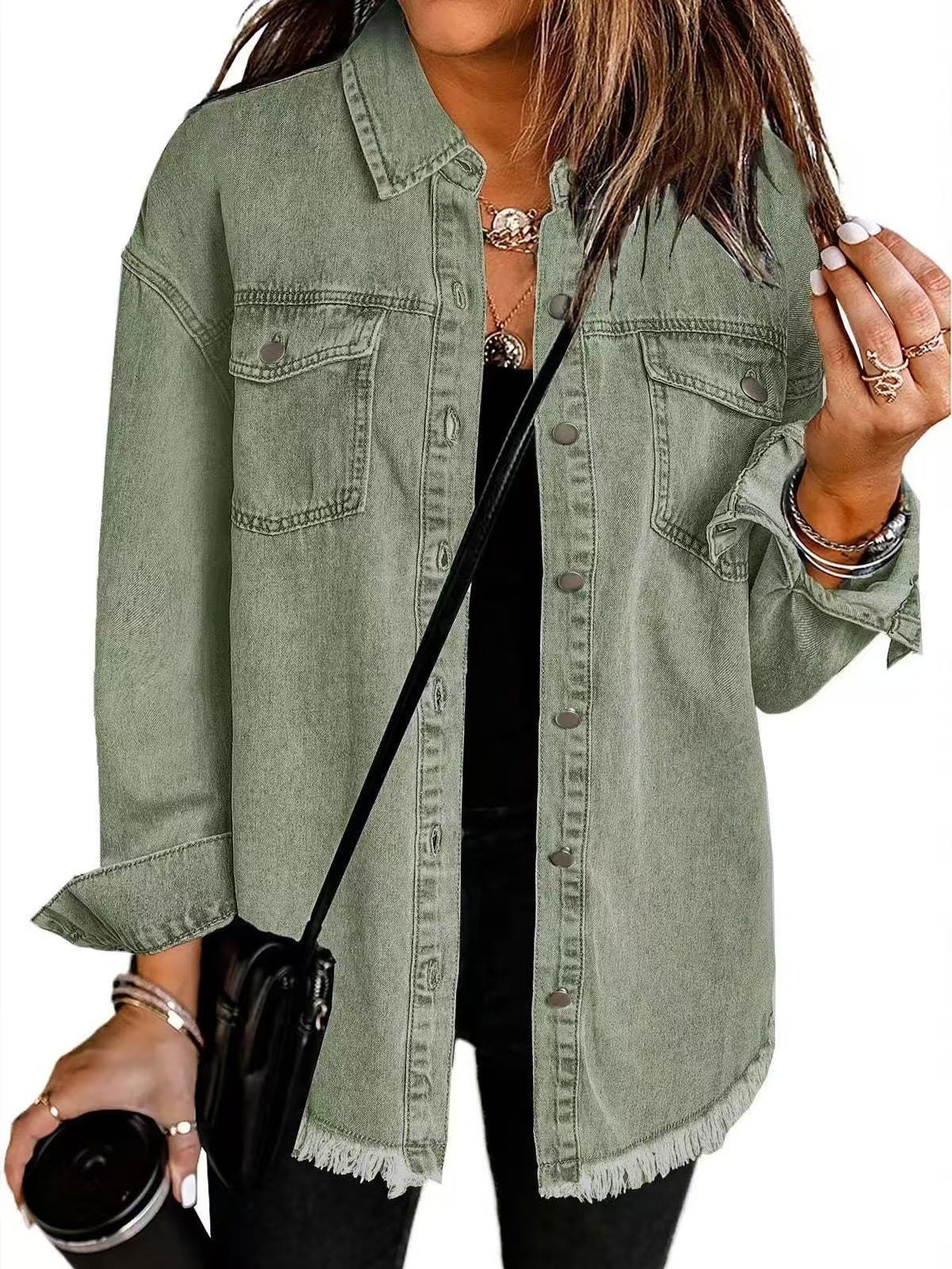 Valeria – Sobrecamisa Vaquera Femenina de Estilo Casual Moderno