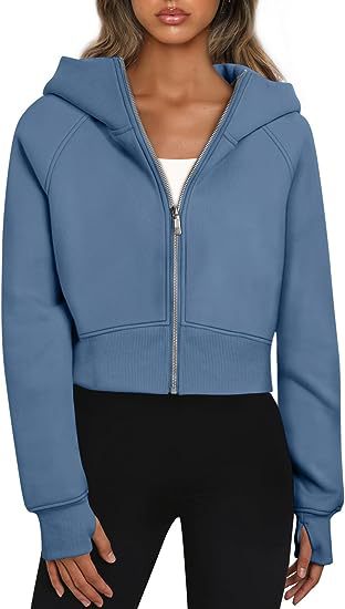 Elena - Sudadera corta mujer con cremallera