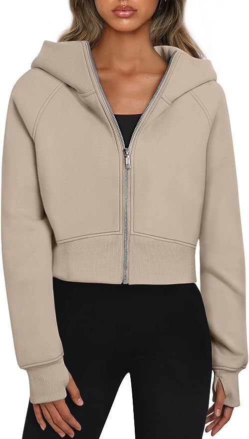 Elena - Sudadera corta mujer con cremallera