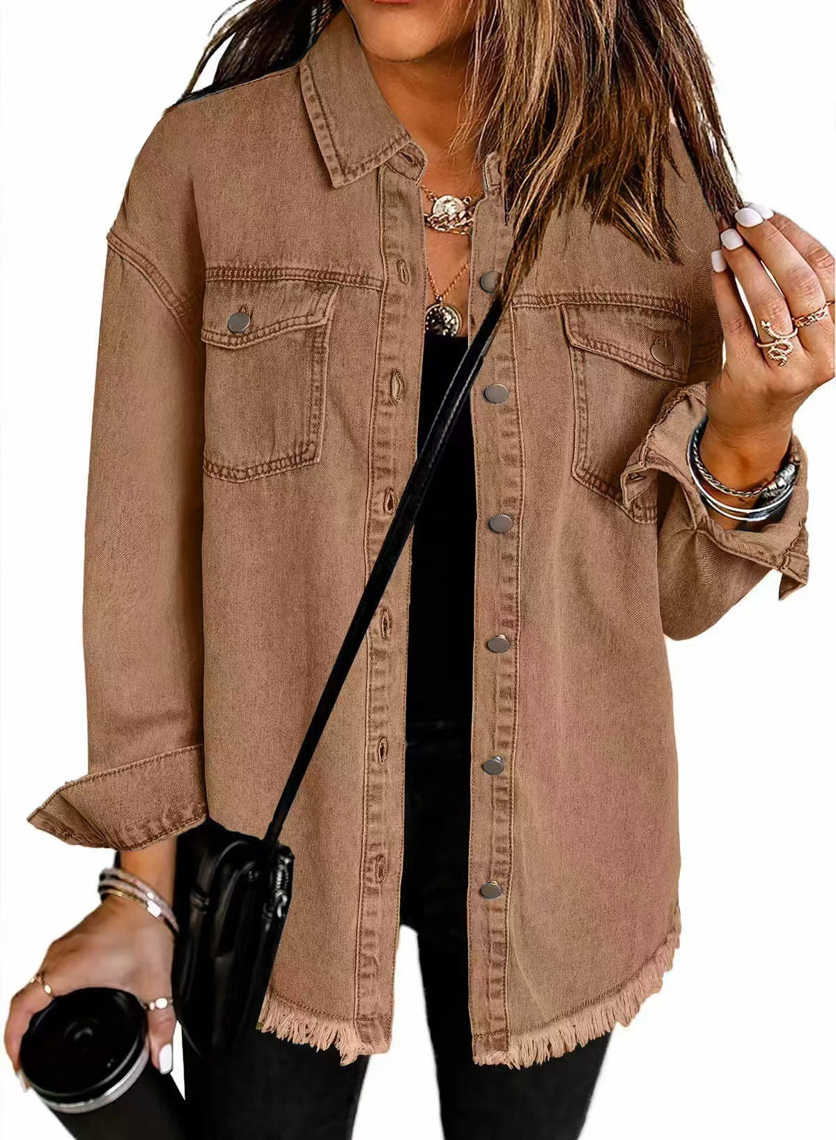 Valeria – Sobrecamisa Vaquera Femenina de Estilo Casual Moderno