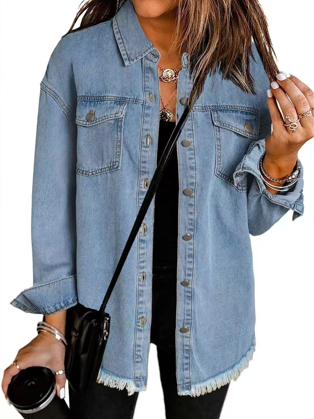 Valeria – Sobrecamisa Vaquera Femenina de Estilo Casual Moderno