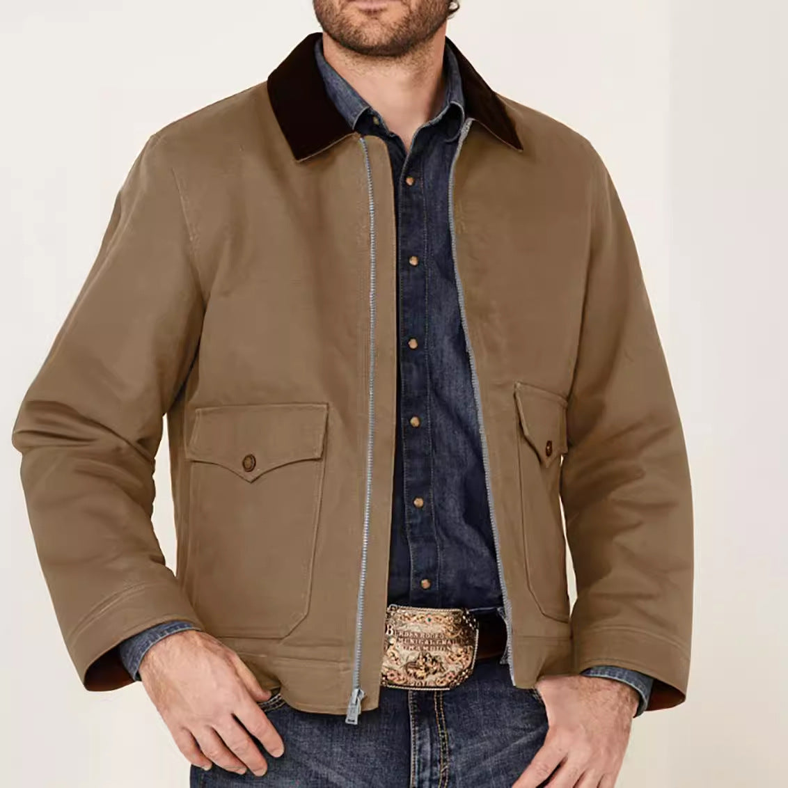 Mateo - Chaqueta de hombre con cuello clásico