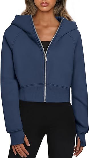 Elena - Sudadera corta mujer con cremallera