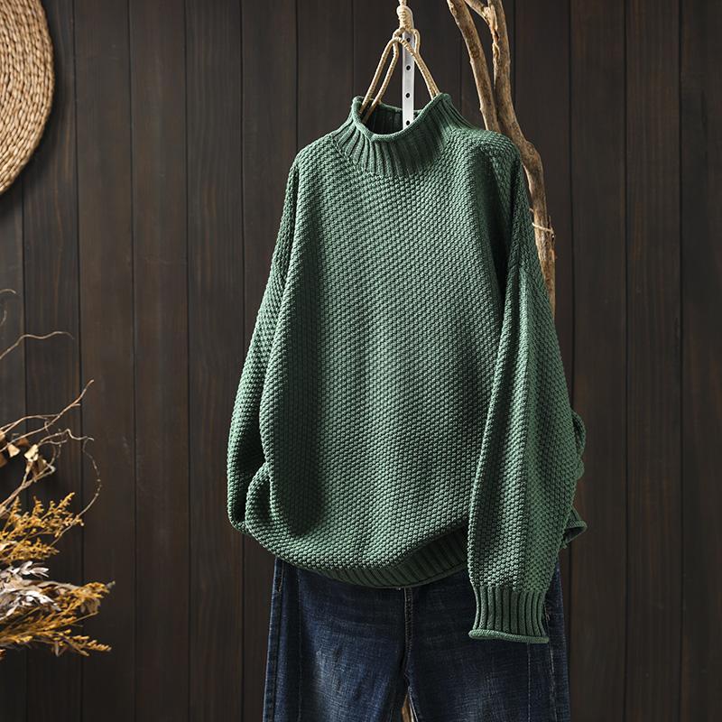 Mariana - Suéter de punto para mujer cuello alto