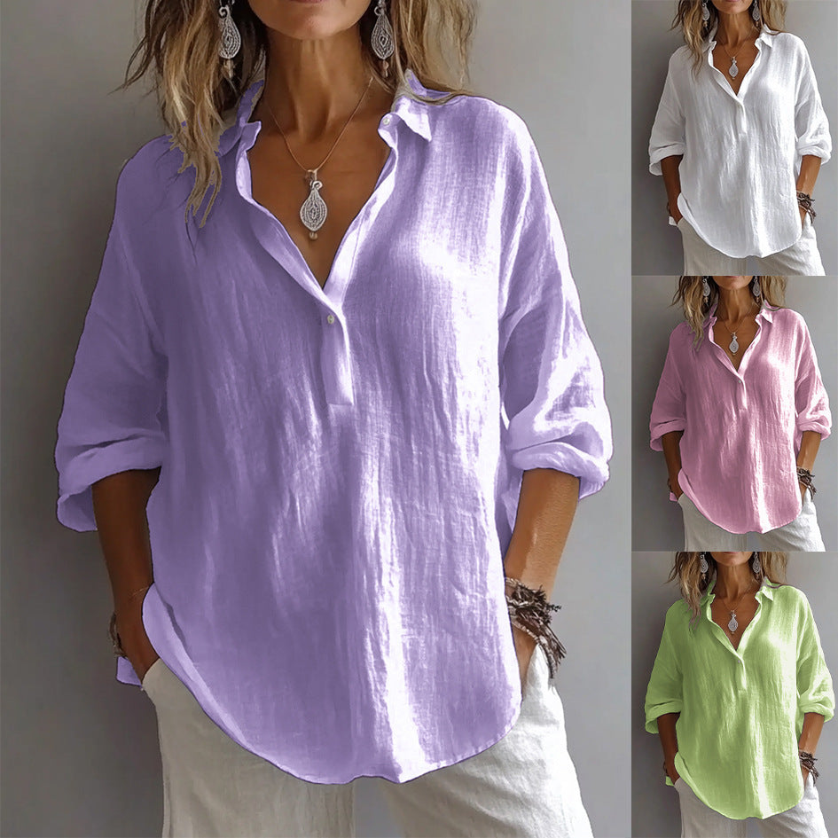 Clara – Camisa fluida de corte relajado