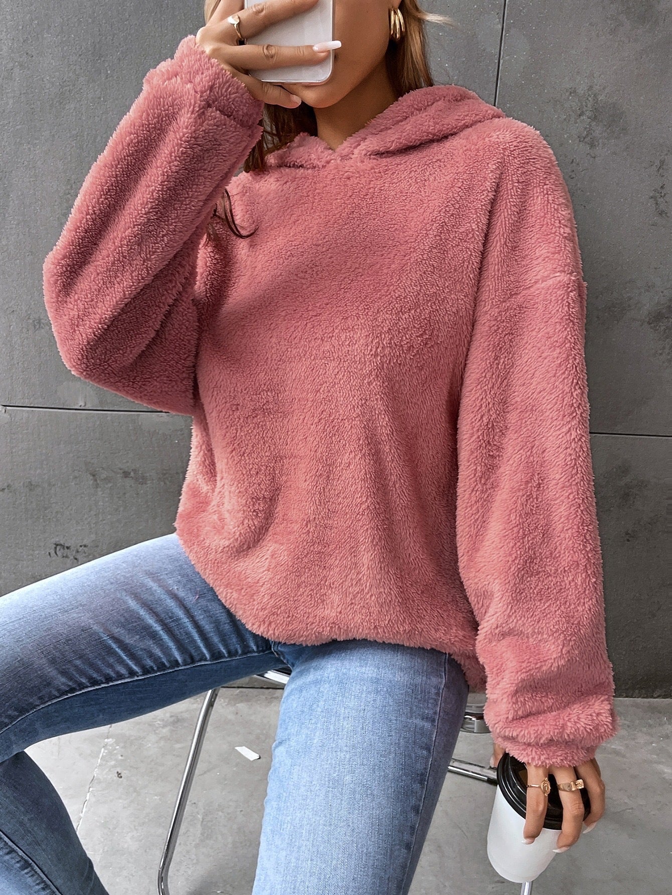 Maya - Sudadera cachemira de peluche mujer