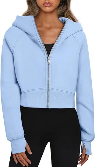 Elena - Sudadera corta mujer con cremallera