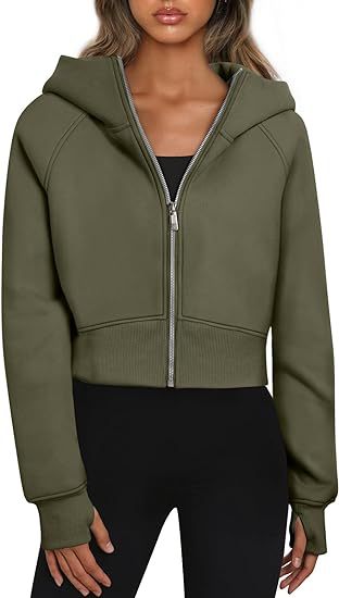 Elena - Sudadera corta mujer con cremallera