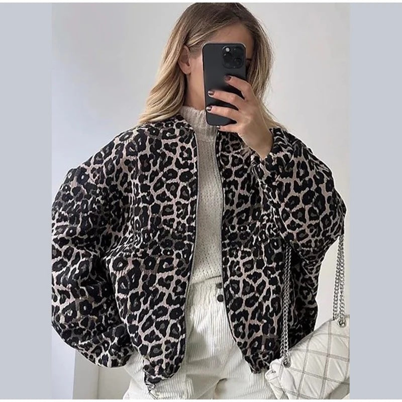 Isabella - Chaqueta acolchada mujer animal print