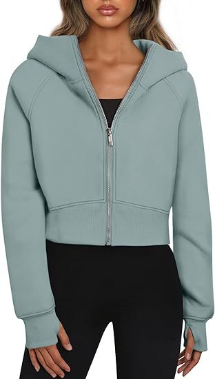 Elena - Sudadera corta mujer con cremallera