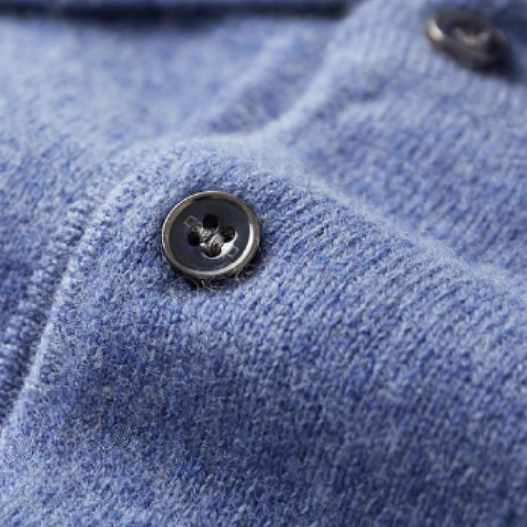 Sebastián - Suéter polo hombre con botones y cuello clásico