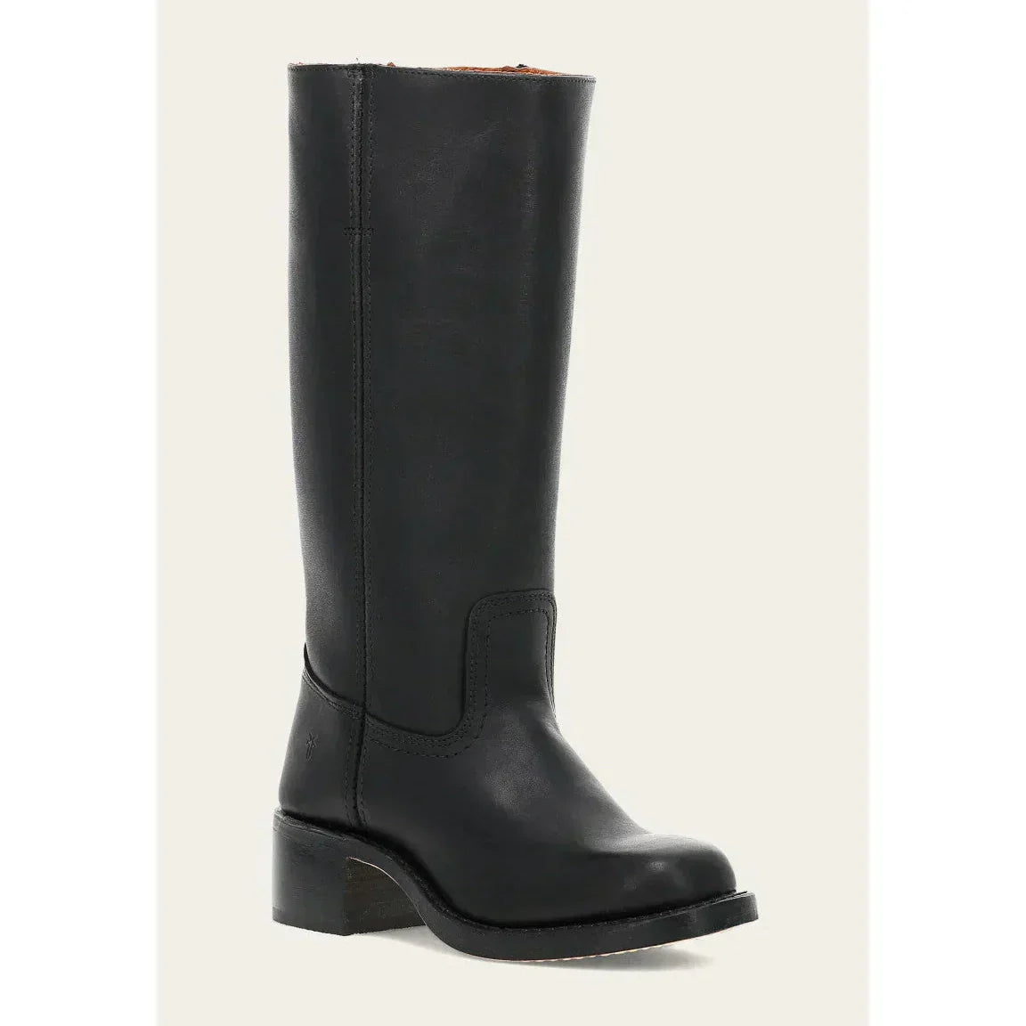 Victoria - Botas altas de mujer en cuero con tacón bajo