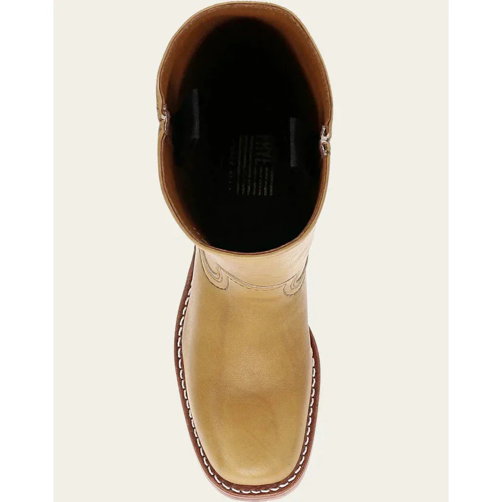 Victoria - Botas altas de mujer en cuero con tacón bajo