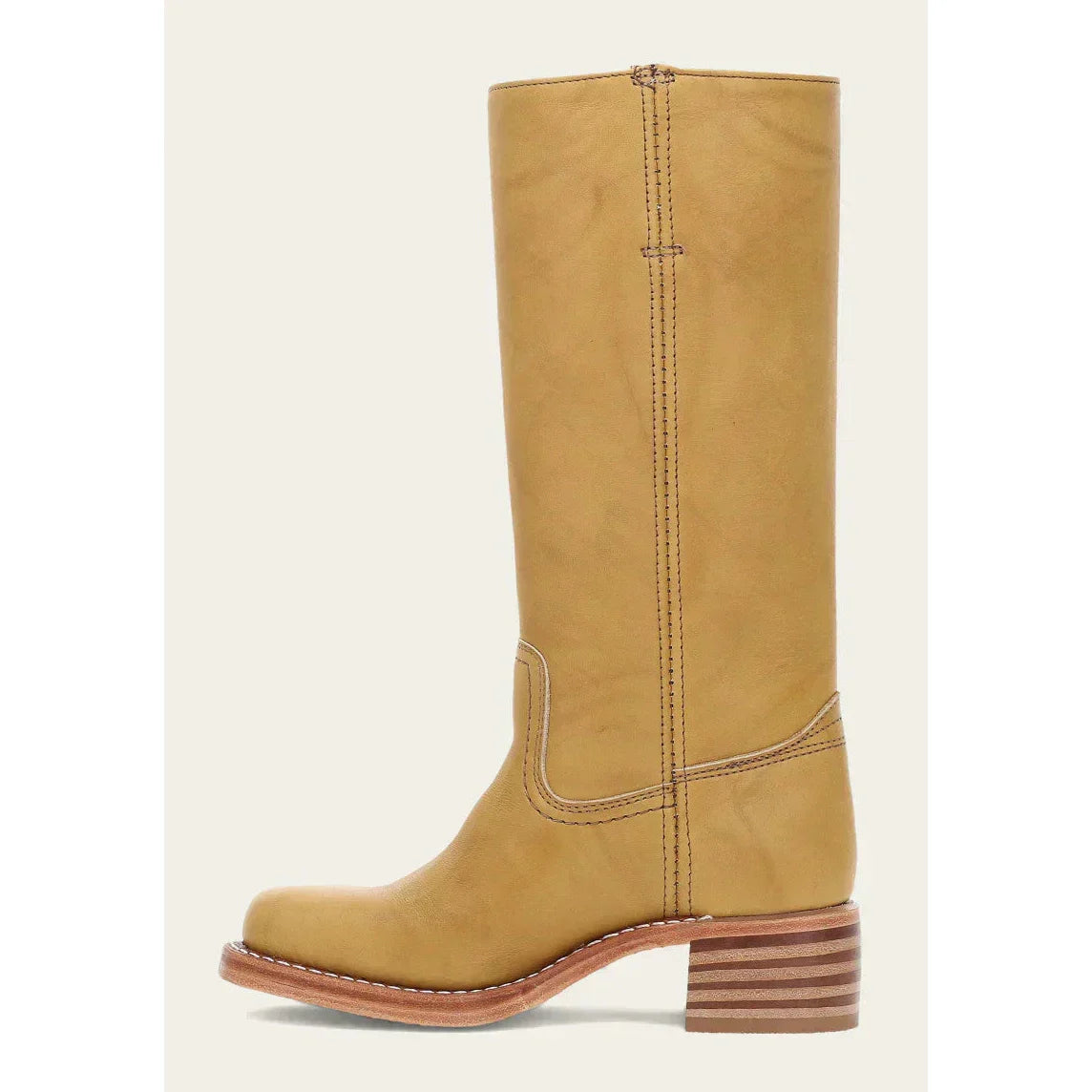 Victoria - Botas altas de mujer en cuero con tacón bajo