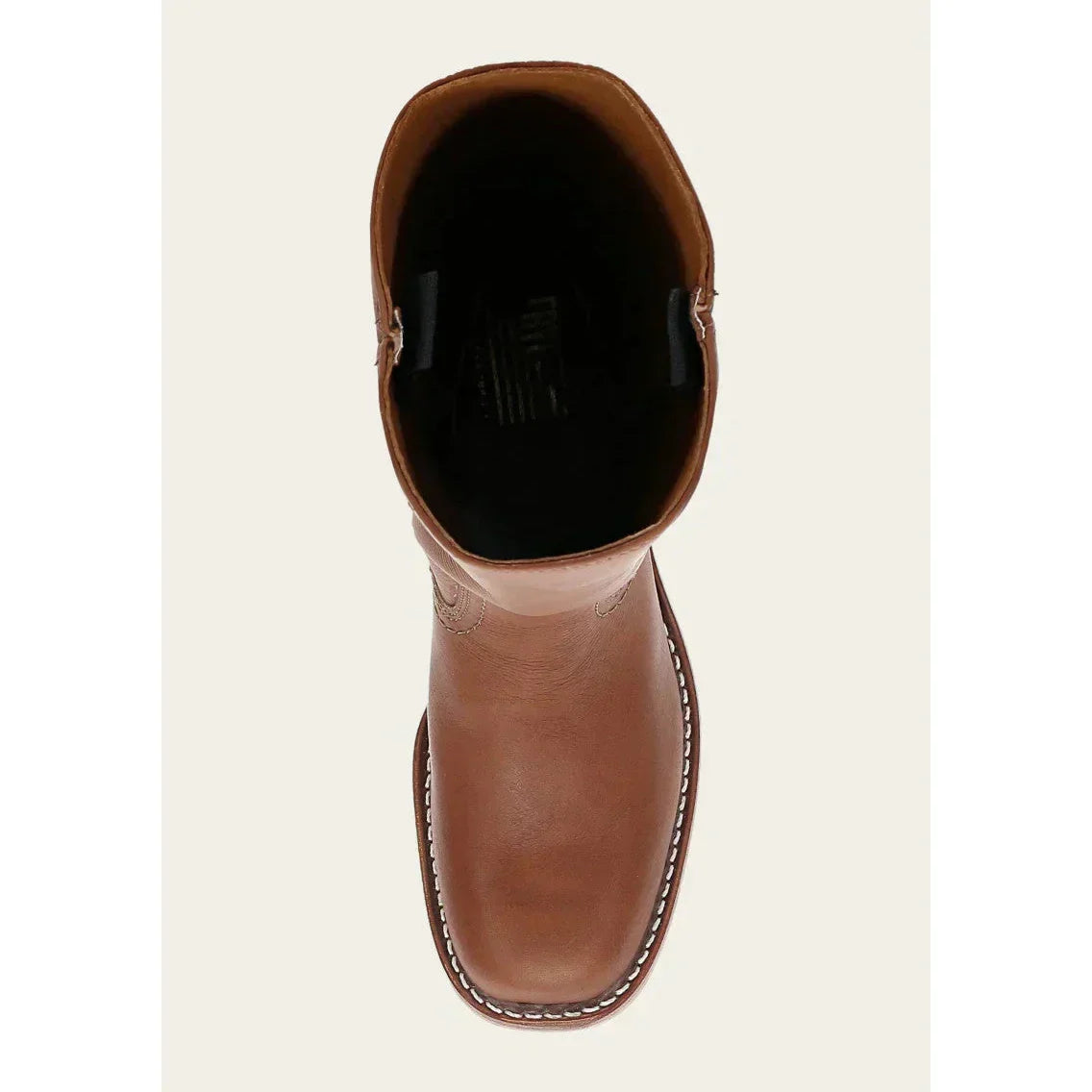 Valeria - Botas altas de cuero marrón con tacón bajo mujer