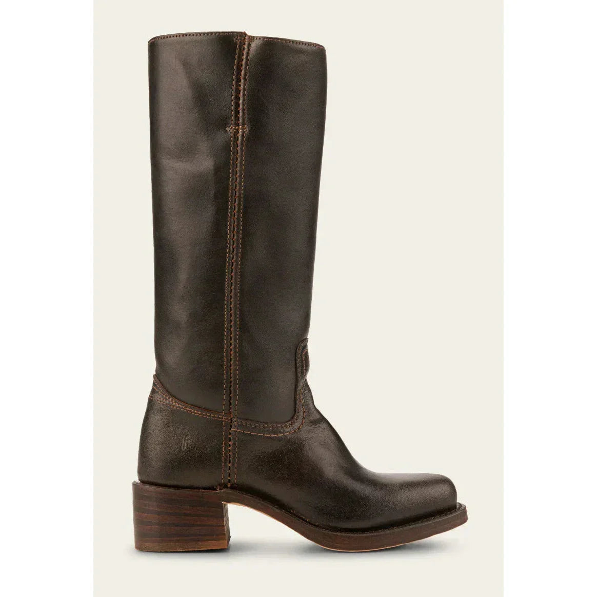Victoria - Botas altas de mujer en cuero con tacón bajo