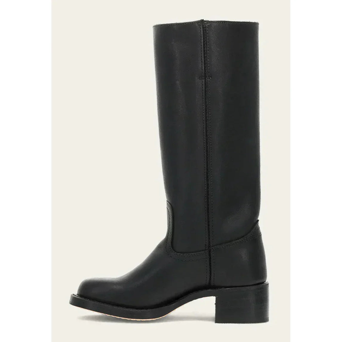 Victoria - Botas altas de mujer en cuero con tacón bajo