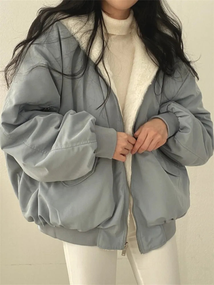 Lucia - Chaqueta acolchada con forro suave y capucha mujer