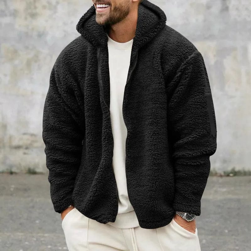 Ethan – Chaqueta lana polar con capucha para hombre