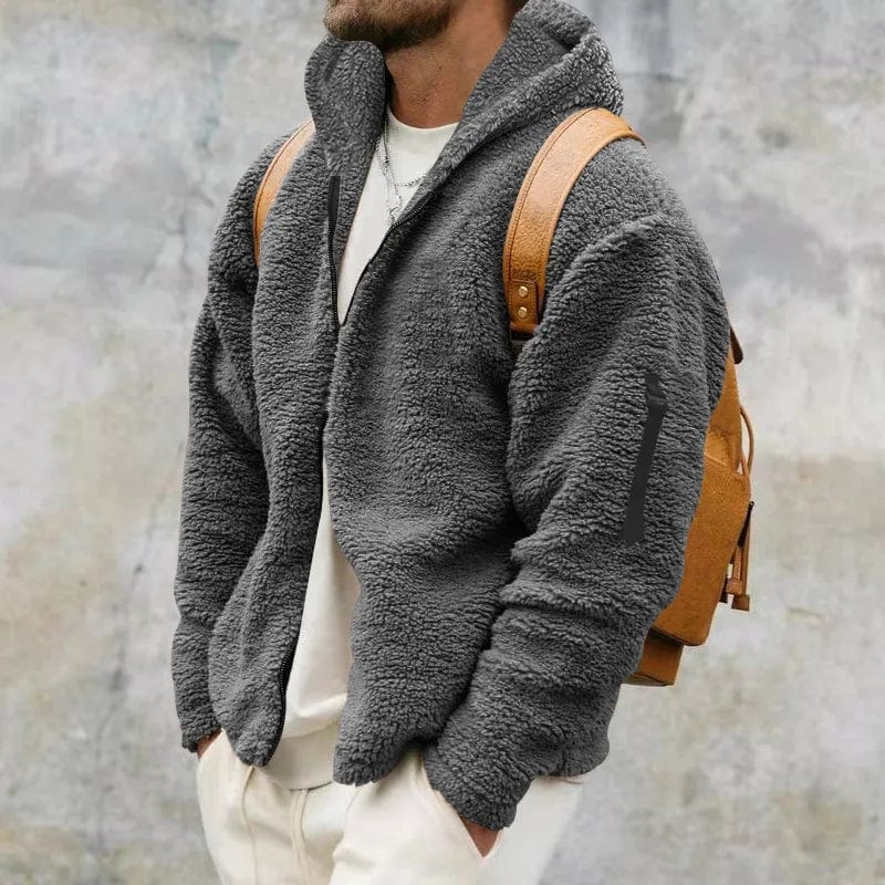 Ethan – Chaqueta lana polar con capucha para hombre