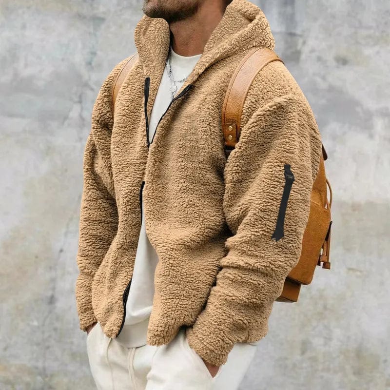 Ethan – Chaqueta lana polar con capucha para hombre