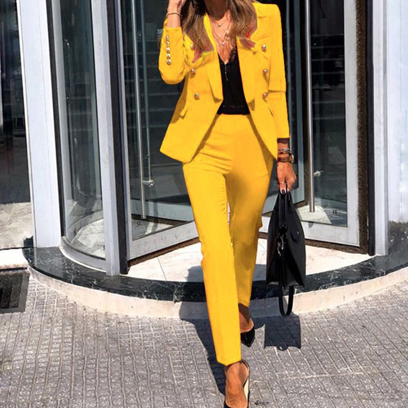 Diana - Traje de mujer blazer y pantalón entallado