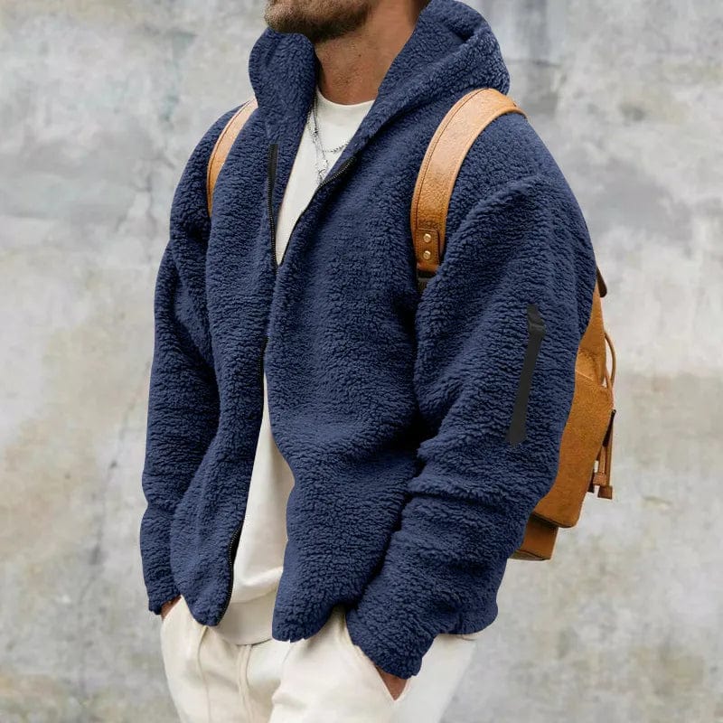 Ethan – Chaqueta lana polar con capucha para hombre