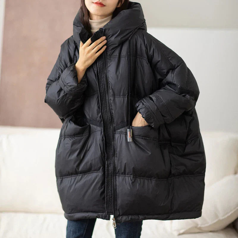 Natalia - Chaqueta acolchada de mujer oversize con capucha