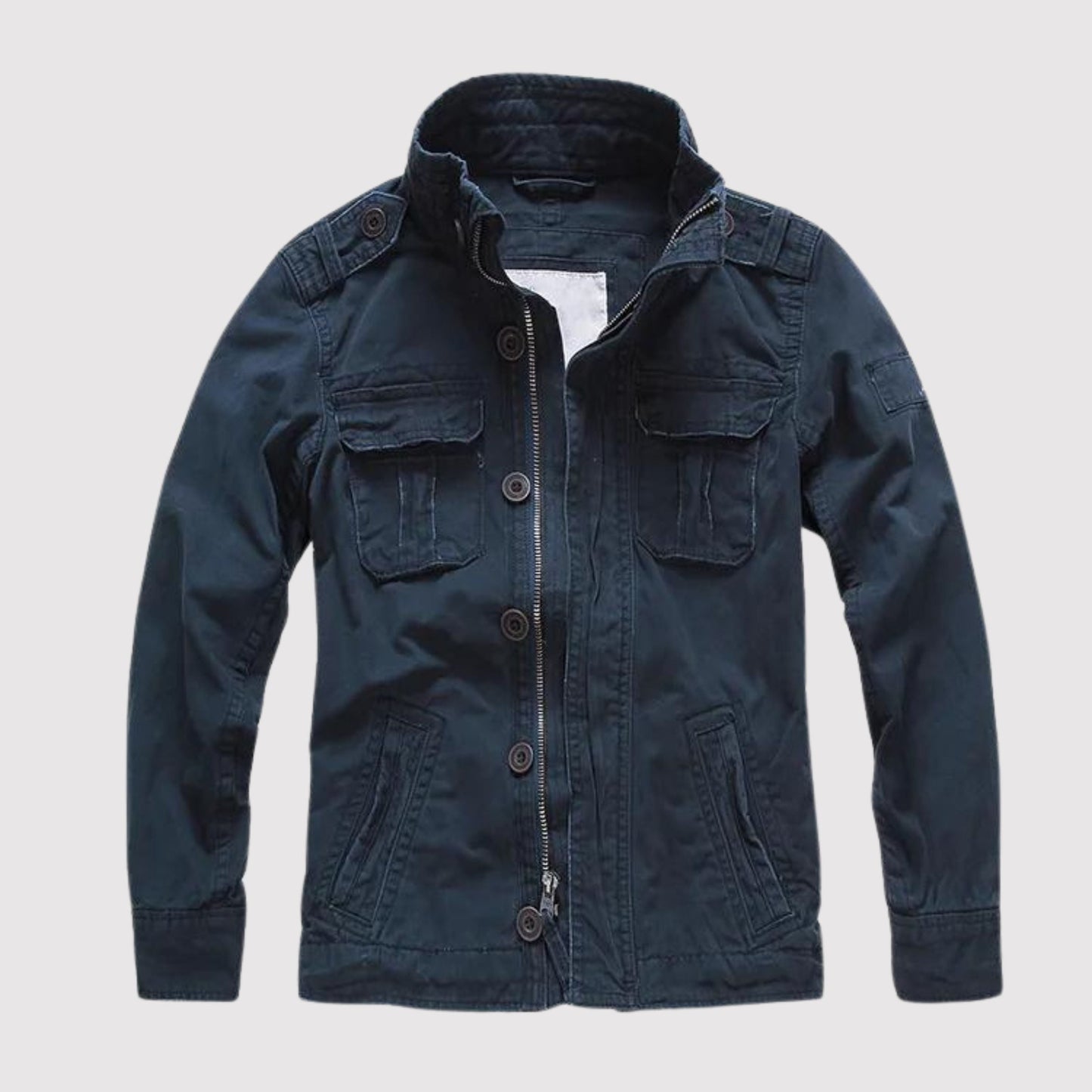 Samuel - Chaqueta de hombre estilo militar con estampado camuflaje